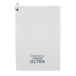 Weekender Flat Hem Golf Towel with Black Corner Hook 4 Weekender Flat Hem Golf Towel with Black Corner Hook 4