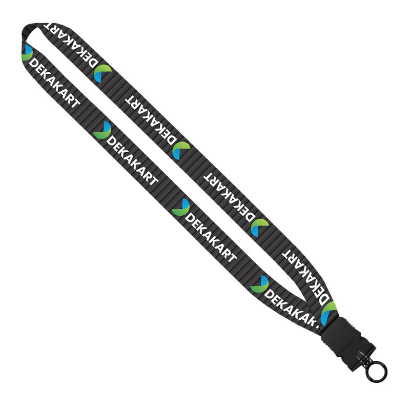 1" Dye-Sublimated Lanyard with Plastic Snap-Buckle Release and Plastic O-Ring 1 1" Dye-Sublimated Lanyard with Plastic Snap-Buckle Release and Plastic O-Ring 1