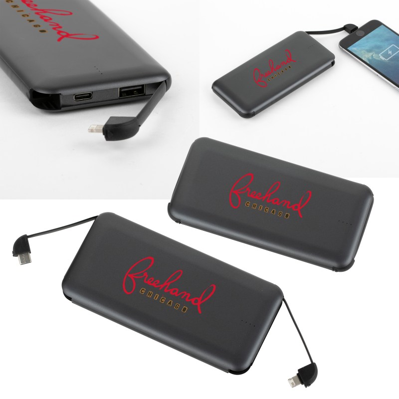 Volt UL Listed 10000 mAh Built-in Cable Powerbank 1 Volt UL Listed 10000 mAh Built-in Cable Powerbank 1