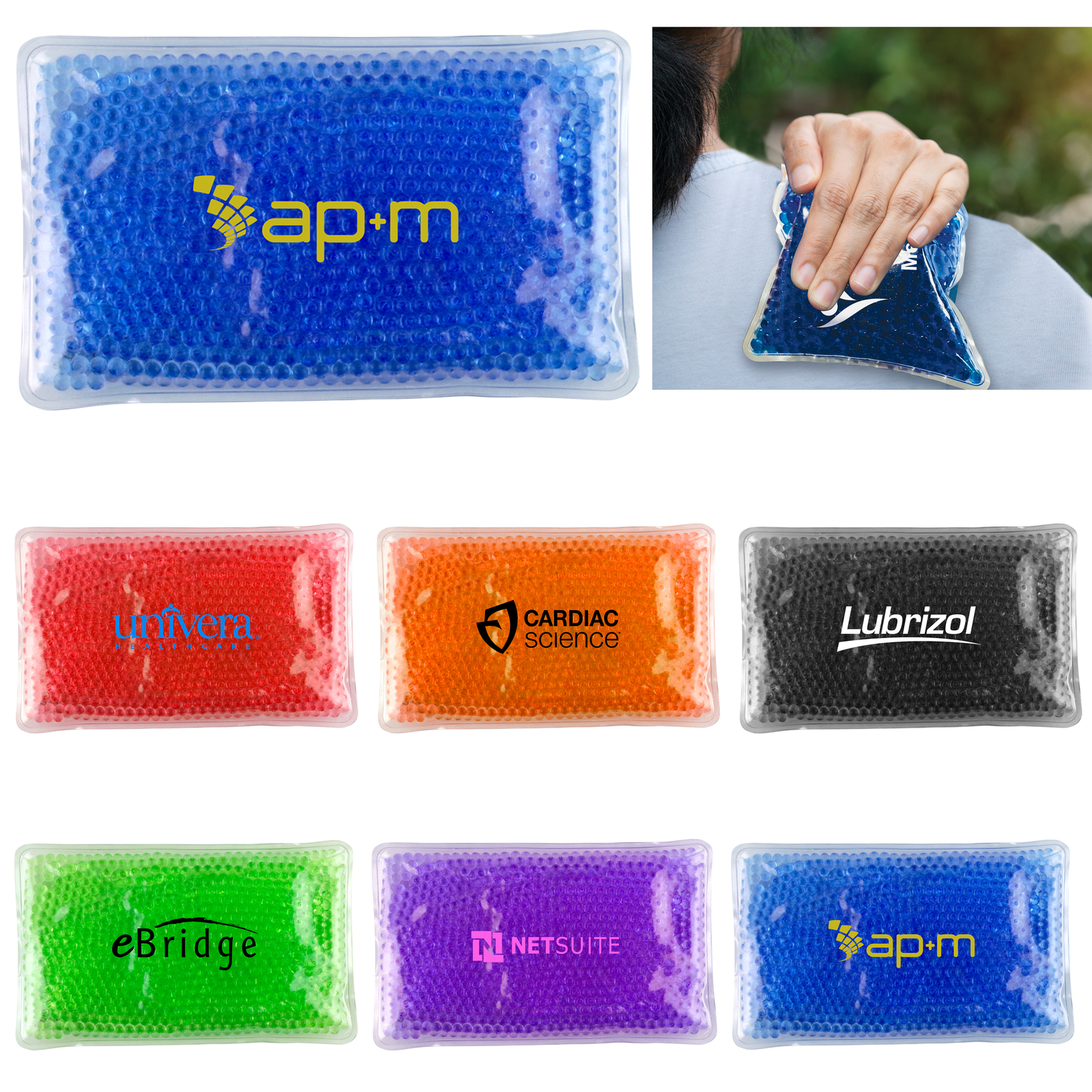Hot/Cold Rectangular Gel Bead Pad 1