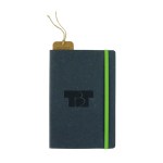 Recycled Bonded Leather Softcover Notebook - Lime Green Laser Engraving Recycled Bonded Leather Softcover Notebook - Lime Green Laser Engraving