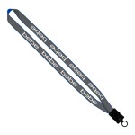3/4" Reflective Lanyard with Buckle Release - Black Blank 3/4" Reflective Lanyard with Buckle Release - Black Blank