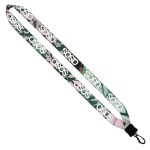 3/4" Dye-Sublimated Lanyard with Plastic Clamshell and Plastic Swivel Snap 1 3/4" Dye-Sublimated Lanyard with Plastic Clamshell and Plastic Swivel Snap 1