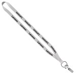 1/2" Polyester Lanyard with Sewn Metal Bulldog Clip - Blank 1/2" Polyester Lanyard with Sewn Metal Bulldog Clip - Blank