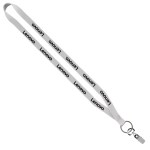 1/2" Polyester Lanyard with Sewn Metal Bulldog Clip 7 1/2" Polyester Lanyard with Sewn Metal Bulldog Clip 7