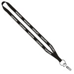 1/2" Polyester Lanyard with Sewn Metal Bulldog Clip 1 1/2" Polyester Lanyard with Sewn Metal Bulldog Clip 1