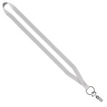 1/2" Polyester Lanyard with Sewn Metal Bulldog Clip 2 1/2" Polyester Lanyard with Sewn Metal Bulldog Clip 2