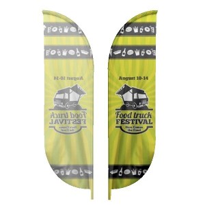 IMPORT 12%27 Single-Sided Blade Flag with Ground Spike 1 IMPORT 12%27 Single-Sided Blade Flag with Ground Spike 1