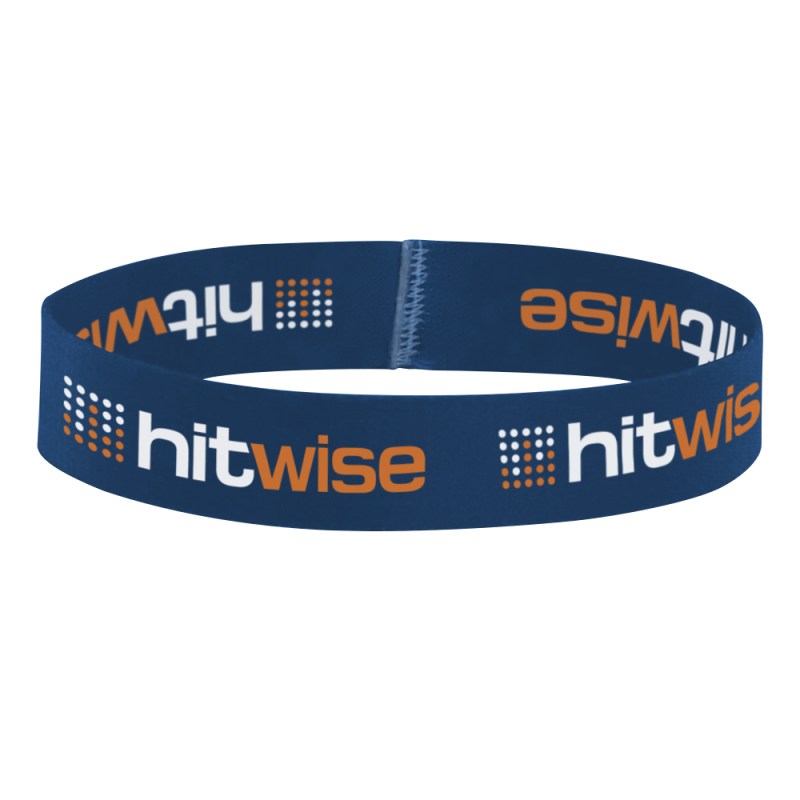 1/2" H x 7" L Dye-Sublimated Stretchy Elastic Bracelet 1 1/2" H x 7" L Dye-Sublimated Stretchy Elastic Bracelet 1