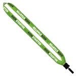 3/4" Dye-Sublimated Lanyard with Plastic Clamshell and Plastic Bulldog Clip - PA1 3/4" Dye-Sublimated Lanyard with Plastic Clamshell and Plastic Bulldog Clip - PA1