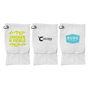 Pickle Pocket Waffle Towel with Black Corner Hook 1 Pickle Pocket Waffle Towel with Black Corner Hook 1