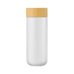 Williston 10oz Double Wall Ceramic Mug w/Bamboo Lid - White Blank Williston 10oz Double Wall Ceramic Mug w/Bamboo Lid - White Blank