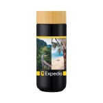 Williston 10oz Double Wall Ceramic Mug w/Bamboo Lid - Black Spectrum Digital Print Williston 10oz Double Wall Ceramic Mug w/Bamboo Lid - Black Spectrum Digital Print