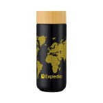 Williston 10oz Double Wall Ceramic Mug w/Bamboo Lid - Black Screen Print Williston 10oz Double Wall Ceramic Mug w/Bamboo Lid - Black Screen Print