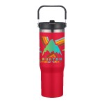 Memphis 30oz Top Handle Tumbler - Red Spectrum Digital Print Memphis 30oz Top Handle Tumbler - Red Spectrum Digital Print