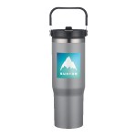 Memphis 30oz Top Handle Tumbler - Cool Gray 8c Spectrum Digital Print Memphis 30oz Top Handle Tumbler - Cool Gray 8c Spectrum Digital Print