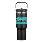 Memphis 30oz Top Handle Tumbler - Black Screen Print Memphis 30oz Top Handle Tumbler - Black Screen Print