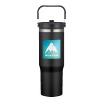 Memphis 30oz Top Handle Tumbler - Black Spectrum Digital Print Memphis 30oz Top Handle Tumbler - Black Spectrum Digital Print