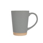 Toledo 15oz Speckle Latte Mug with Natural Bottom - Gray Blank Toledo 15oz Speckle Latte Mug with Natural Bottom - Gray Blank