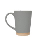 Toledo 15oz Speckle Latte Mug with Natural Bottom - Gray Blank Toledo 15oz Speckle Latte Mug with Natural Bottom - Gray Blank
