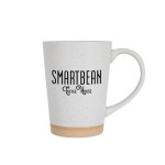 Toledo 15oz Speckle Latte Mug with Natural Bottom - White Toledo 15oz Speckle Latte Mug with Natural Bottom - White