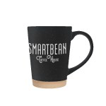 Toledo 15oz Speckle Latte Mug with Natural Bottom - Black Screen Print Toledo 15oz Speckle Latte Mug with Natural Bottom - Black Screen Print