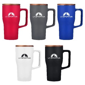 Winchester 18 oz Ceramic Mug w Wood Lid 1 Winchester 18 oz Ceramic Mug w Wood Lid 1
