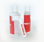 2 oz Duo Bottle with Clear Gel Sanitizer and SPF 15 Lip Balm in White Tube 1 2 oz Duo Bottle with Clear Gel Sanitizer and SPF 15 Lip Balm in White Tube 1