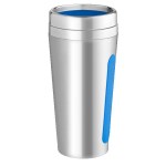 Dual-Grip Travel Tumbler - 15 Oz. - Silver Blank Dual-Grip Travel Tumbler - 15 Oz. - Silver Blank