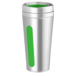 Dual-Grip Travel Tumbler - 15 Oz. - Silver Blank Dual-Grip Travel Tumbler - 15 Oz. - Silver Blank