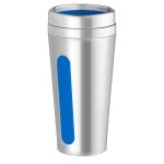 Dual-Grip Travel Tumbler - 15 Oz. - Silver Blank Dual-Grip Travel Tumbler - 15 Oz. - Silver Blank