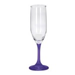 Toast 6.25 oz Premiere Champagne Flute with Color Bottom - Purple Blank Toast 6.25 oz Premiere Champagne Flute with Color Bottom - Purple Blank