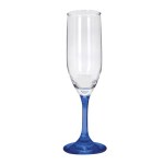Toast 6.25 oz Premiere Champagne Flute with Color Bottom - Blue Blank Toast 6.25 oz Premiere Champagne Flute with Color Bottom - Blue Blank