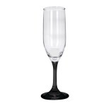 Toast 6.25 oz Premiere Champagne Flute with Color Bottom - Black Blank Toast 6.25 oz Premiere Champagne Flute with Color Bottom - Black Blank