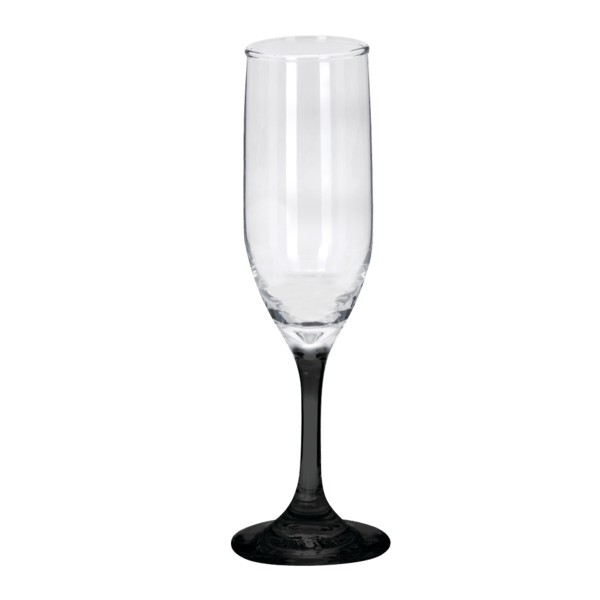 Toast 6.25 oz Premiere Champagne Flute with Color Bottom 1