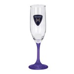 Toast 6.25 oz Premiere Champagne Flute with Color Bottom - Purple Spectrum Digital Print Toast 6.25 oz Premiere Champagne Flute with Color Bottom - Purple Spectrum Digital Print