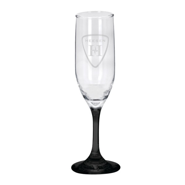 Toast 6.25 oz Premiere Champagne Flute with Color Bottom 1