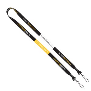 1/2" 2-Ended Dye-Sublimated Lanyard with Metal Crimp and Metal Swivel Snap 1 1/2" 2-Ended Dye-Sublimated Lanyard with Metal Crimp and Metal Swivel Snap 1