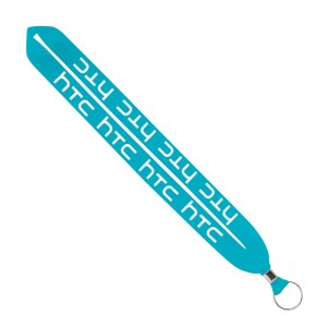 IMPORT Rush 1" Polyester Lanyard with Silver Crimp & Split-Ring 1 IMPORT Rush 1" Polyester Lanyard with Silver Crimp & Split-Ring 1