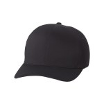 Flexfit 180 Delta Cap - Black Blank Flexfit 180 Delta Cap - Black Blank