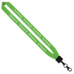 1" Cotton Lanyard with Plastic Clamshell & O-Ring - Lime Green PB4 1" Cotton Lanyard with Plastic Clamshell & O-Ring - Lime Green PB4
