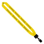 1" Cotton Lanyard with Plastic Clamshell & O-Ring - PA2 1" Cotton Lanyard with Plastic Clamshell & O-Ring - PA2