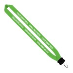 1" Cotton Lanyard with Plastic Clamshell & O-Ring 94 1" Cotton Lanyard with Plastic Clamshell & O-Ring 94