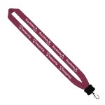 1" Cotton Lanyard with Plastic Clamshell & O-Ring 98 1" Cotton Lanyard with Plastic Clamshell & O-Ring 98