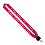 1" Cotton Lanyard with Plastic Clamshell & O-Ring 90 1" Cotton Lanyard with Plastic Clamshell & O-Ring 90