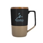 Rochester 15oz Two-Tone Ceramic Mug w/Wood Lid - Black Spectrum Digital Print Rochester 15oz Two-Tone Ceramic Mug w/Wood Lid - Black Spectrum Digital Print