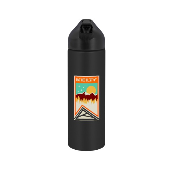 EasyFlow Recycled Aluminum Bottle w Straw Lid 1