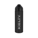 EasyFlow Recycled Aluminum Bottle w Straw Lid - Black Chisel It EasyFlow Recycled Aluminum Bottle w Straw Lid - Black Chisel It