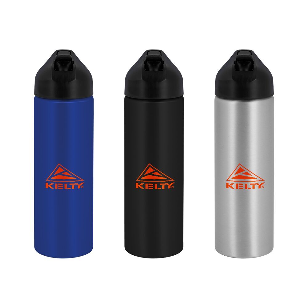 EasyFlow Recycled Aluminum Bottle w Straw Lid 1