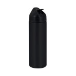 EasyFlow Recycled Aluminum Bottle w Straw Lid - Black Blank EasyFlow Recycled Aluminum Bottle w Straw Lid - Black Blank